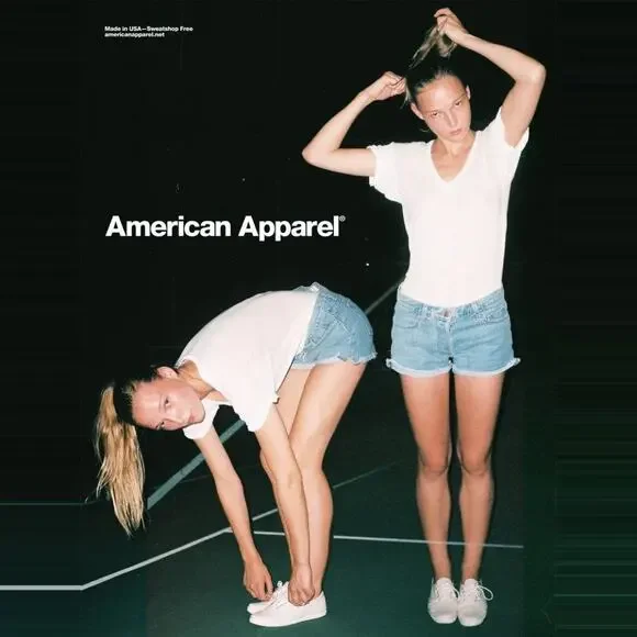 American Apparel Y2K Button-Fly Denim Shorts size 24 Retro 3" Cut-offs - Picture 5 of 9